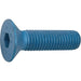 M6-1.00 Socket Head Cap Screw, Flat, Metric Blue Alloy Steel, 45 mm Length, 10 PK
