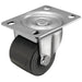 2" X 1-13/16" Non-Marking Polyolefin Log Swivel Caster, No Brake, Loads Up To 300 lb