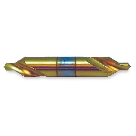 Drill/Countersink Bit,90 Deg,No 3,HSS,TiN