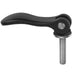 Cam Lever Adjustable Size: 1 1/4-20X30, A=70,4, B=21,5, Aluminum Black Powder-Coated, Comp: Steel