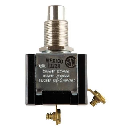 Miniature Push Button Switch, SPST, Nickel