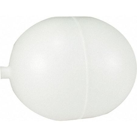Float Ball, Oblong, Polyethylene, 4 In