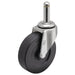 3" X 13/16" Non-Marking Rubber Soft Swivel Caster, No Brake, Loads Up To 110 lb