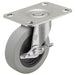 5" X 15/16" Non-Marking Polyurethane Swivel Caster, Tread Lock Brake, Loads Up To 150 lb