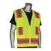 Hi-Visibility Vest,8 Pockets,Lime Yl,6XL