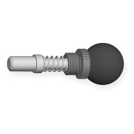 Pop Pin Weld On Barrel, 1/2" Tip Dia., 0.900"L, Ball Knob