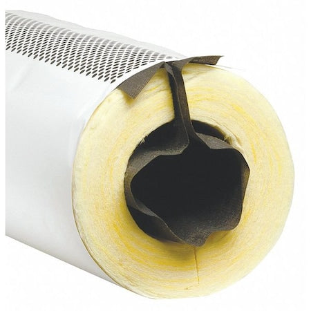 Pipe Insulation, 7/8" OD, 3 ft. L, Fiberglass, 1/2 in Wall