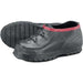 Overshoes, Plain Toe, Natural Rubber, 5 in Height, Buckles Closure, Ribbed Sole, Black/Red, 12