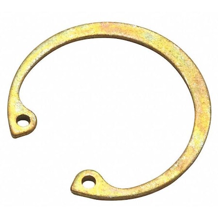 Internal Retaining Ring, Steel, Zinc Yellow Finish, 2 7/8 in Bore Dia., 10 PK