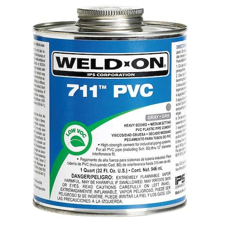 PVC Gray Heavy Bodied 1/2 Pint