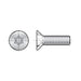 #10-24 x 1 in Torx Flat Tamper Resistant Screw, Plain Finish, 18-8 Stainless Steel, 25 PK