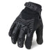 Tactical Touchscreen Glove, Nylon Palm, 9" Length, Hook-and-Loop Cuff, Full Finger, Black, Size M