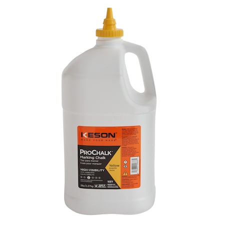 Marking Chalk, Yellow, Semi-Permanent, 5lb