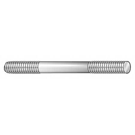 Double-End Threaded Stud, M8-1.25mm Thread to M8-1.25mm Thread, 95 mm, Steel, Black Oxide, 2 PK