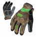Impact Mechanics Glove,Brown/Gray,XL,PR
