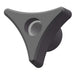 Three Prong Knob, 3/8-16 Thread Size, 1"L, Steel