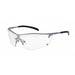 Silium, Safety Glasses, Anti-Fog, Anti-Static & Anti-Scratch, Clear Lens, Silver Frame, Half-Frame