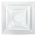12 in Square 3 Cone Diffuser, White