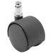 60mm Non-Marking Nylon Swivel Caster, No Brake, Loads Up To 100 lb