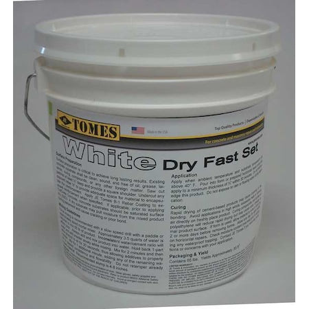 Concrete Repair Compound, Pail, White, Tomes