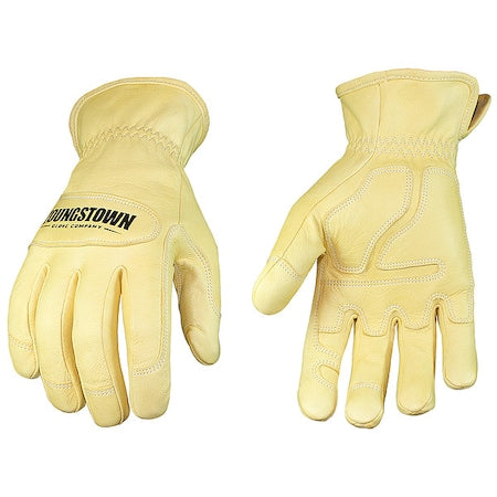 Arc Flash Gloves, Goat Grain Leather, Slip-On Cuff Tan, XL, 1 PR