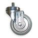 Swivel Caster,3 1/2 In,Mold On Rubber