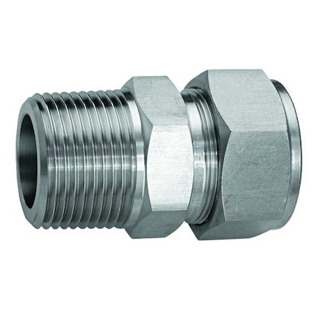 1/8" x 15/64" LET-LOK x MNPT SS Male Connector