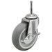 3" X 13/16" Non-Marking Monotech (Donut) Swivel Caster, Side Brake, Loads Up To 120 lb
