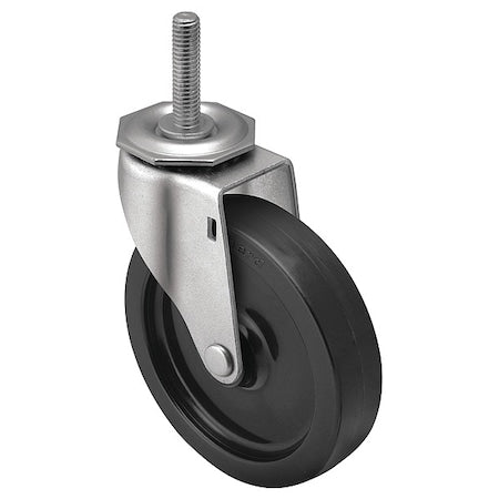 4" X 15/16" Non-Marking Polyolefin Swivel Caster, No Brake, Loads Up To 150 lb