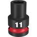 11mm SHOCKWAVE Impact Duty 1/2 in. Drive Standard 6 Point Impact Socket
