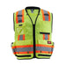 Class 2 Surveyor's High Visibility Yellow Safety Vest - 2X-Large/3X-Large