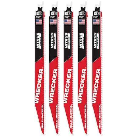 12 in x 6 TPI Reciprocating Saw Blade, 1 PK