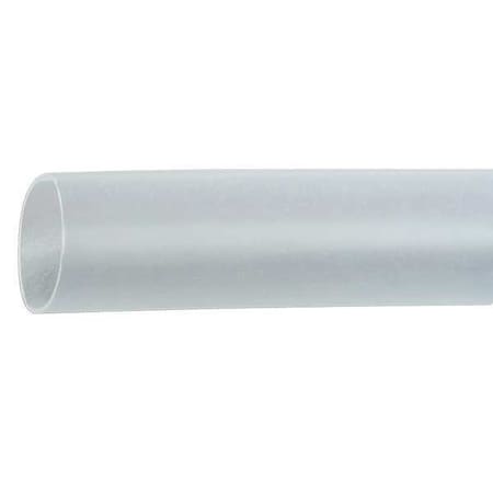 Heat Shrink Tube, Thin Wall, 2:1 I.D. Shrink Ratio, 0.75 in I.D. Before Shrinking, Clear, 4 ft