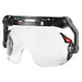 BOLT Eye Visor - Clear Dual Coat Lens (Compatible with Milwaukee Safety Helmets), 5 in Height