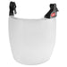 BOLT Full Face Shield - Clear Dual Coat Lens (Compatible with Milwaukee Safety Helmet (No Brim))