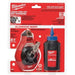 Chalk Line Reel, Braided, 100 ft L
