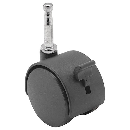 60mm Non-Marking Nylon Swivel Caster, Side Brake, Loads Up To 100 lb