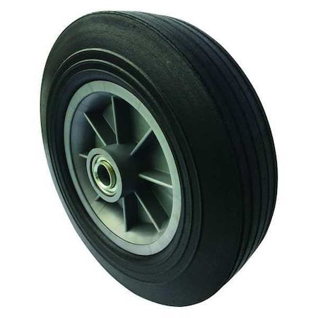 Hand Truck Wheel, 3/4 in. Bore Dia, Offset, Tread: Ribbed