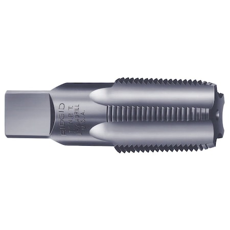 Pipe Tap, 3/8"-18, Taper, 4 Flutes, NPT