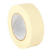Masking Tape, 2 in W x 120 yd L, 4.4 mil Thick, Tan, Rubber Adhesive, 18 PK