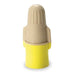 Twist-On Wire Connector, 12 AWG Max, Tan, Yellow, Polypropylene, Thermoplastic Elastomer Insulation