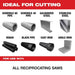 9 in. 8 TPI SAWZALL THE TORCH with Nitrus Carbide Reciprocating Saw Blade for Cast Iron & Metal