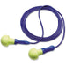 E-A-R Push-Ins Disposable Corded Ear Plugs, Pod Shape, 28 dB, Blue/Yellow, 100PK