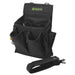 Tool Caddy, Cordura, Black, 20 Pockets, 10"
