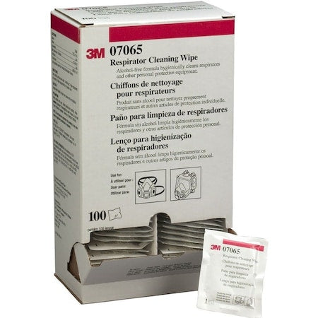 Respirator Cleaning Wipes, Non-Alcohol, Individually Packaged Wipes, 100 PK