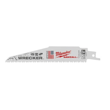 The WRECKER Multi-Material SAWZALL Blade 6" 7/11TPI 25pk