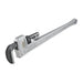 36" Aluminum Straight Pipe Wrench, Serrated, Tether Capable, 5" Jaw Capacity