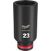 23mm SHOCKWAVE Impact Duty 3/8 in. Drive Deep Well 6 Point Impact Socket