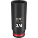 3/4 in. SHOCKWAVE Impact Duty 3/8 in. Drive Deep Well 6 Point Impact Socket