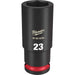 23mm SHOCKWAVE Impact Duty 1/2 in. Drive Deep Well 6 Point Impact Socket